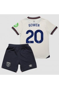 West Ham United Jarrod Bowen #20 Jalkapallovaatteet Lasten Vieraspeliasu 2025-26 Lyhythihainen (+ Lyhyet housut)